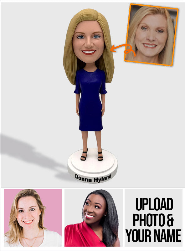 Individuelle Figur – Personalisierte Wackelkopffigur der Mutter