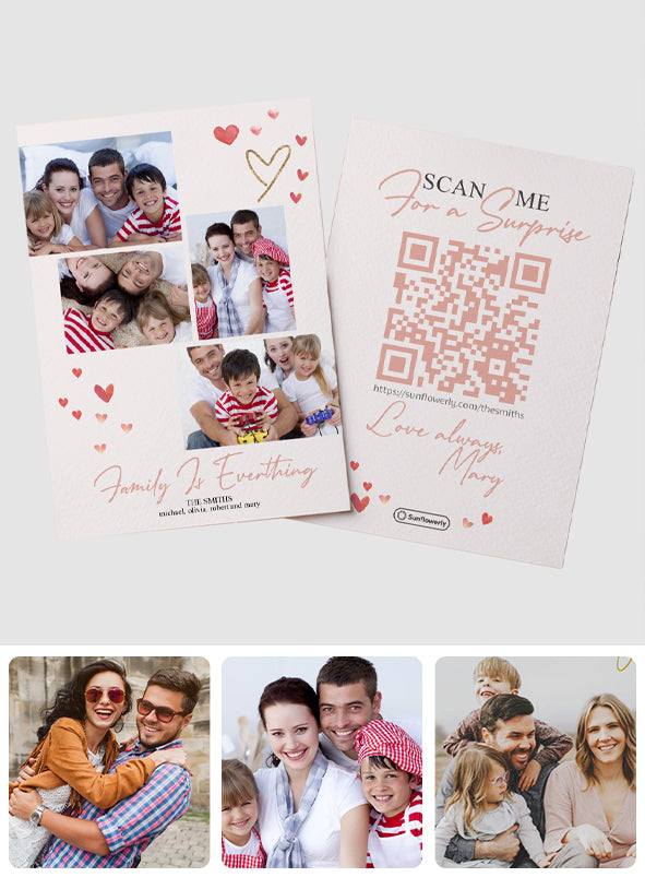 Für immer Liebe – Personalisierte QR-Grußkarte