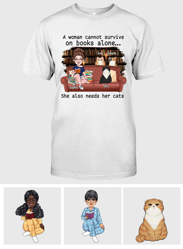Einfach ein Mädchen, das Bücher liebt – personalisiertes Buch-T-Shirt & Hoodie