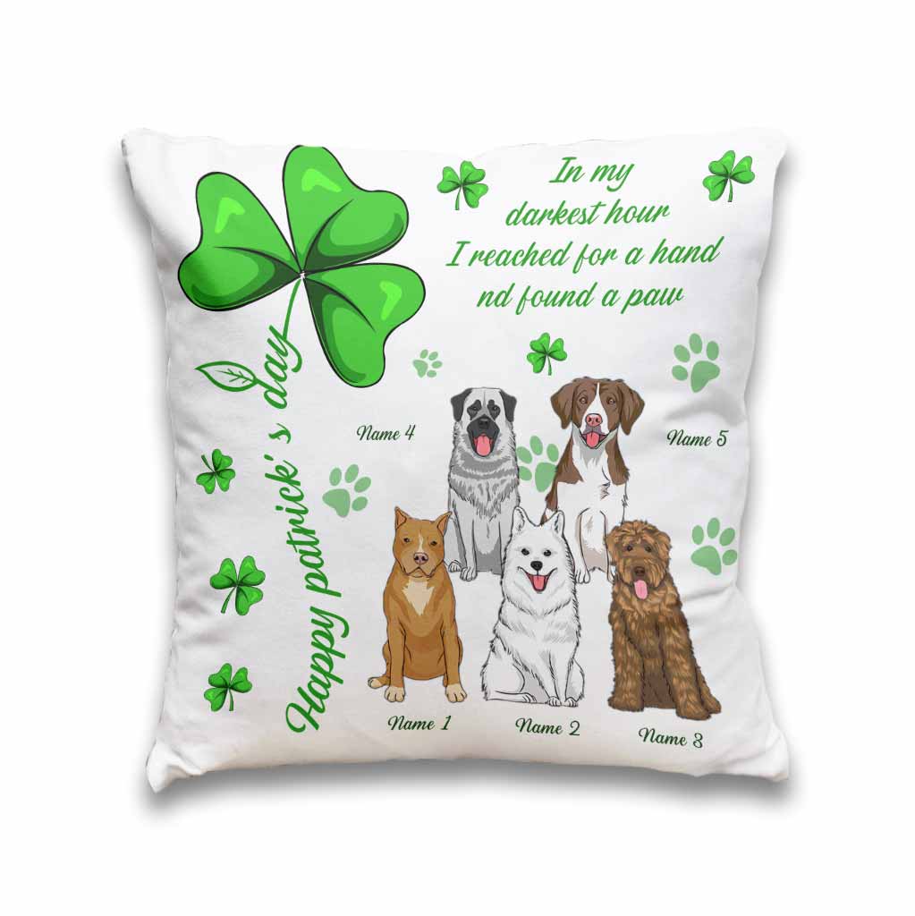 Irischer Hund ist mein Glücksbringer - Personalisiertes Kissen zum St. Patrick's Day