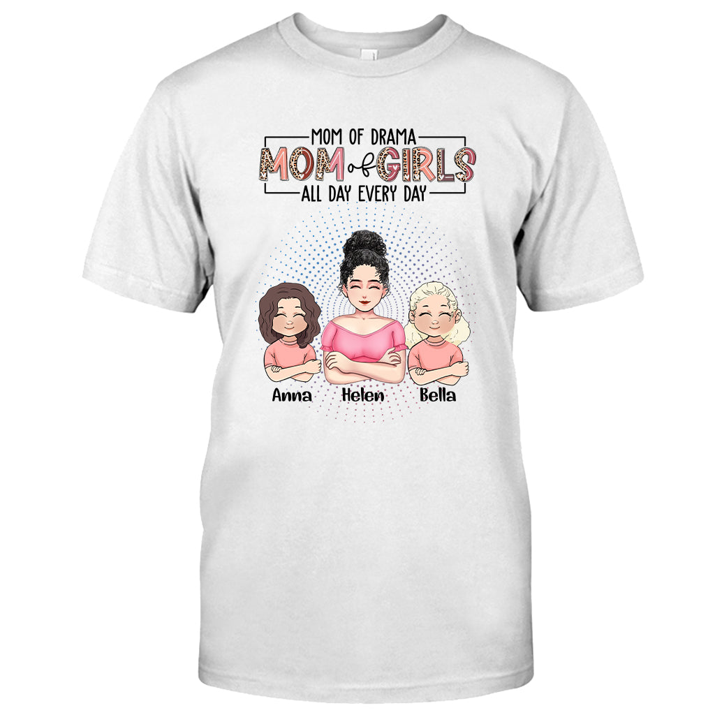 Mama-Modus den ganzen Tag – Personalisiertes Muttertags-T-Shirt und Hoodie