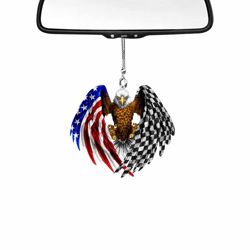 American Racing Car Ornament (Printed On Both Sides)