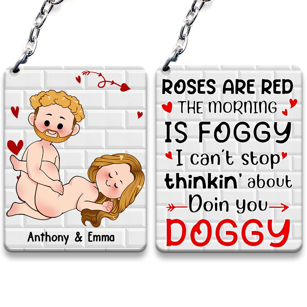 Ich wünsche dir nur, dass du glücklich bist – Geschenk für Paare (Ehemann, Ehefrau, Freund, Freundin) – Personalisierter Schlüsselanhänger