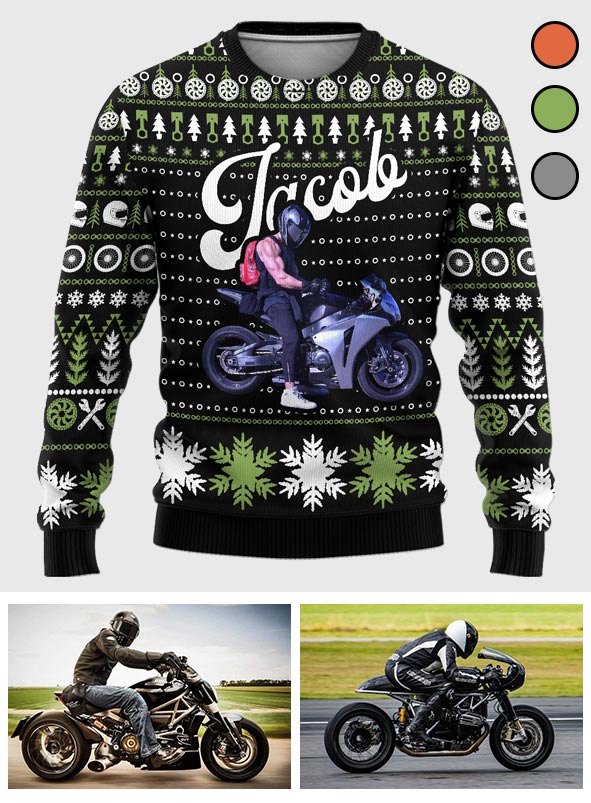 Motorradliebe – Personalisierter Biker-Pullover