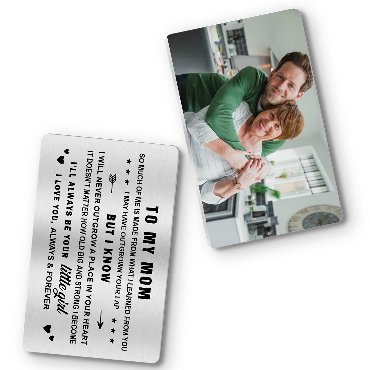 An meinen Vater – Geschenk für Papa, Oma, Opa, Mama, Onkel, Tante – Personalisierte Brieftaschenkarte