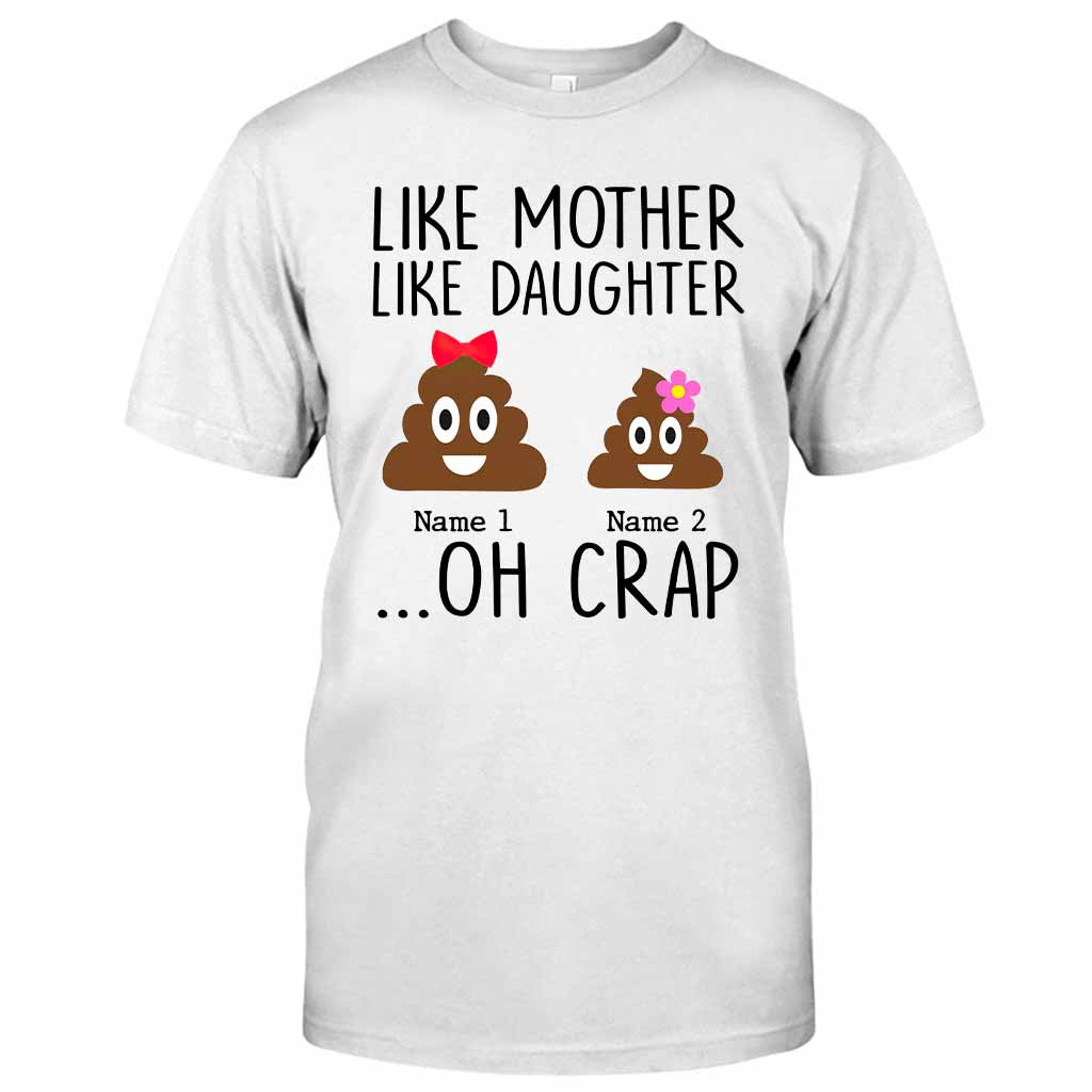 Wie die Mutter, so die Tochter – Geschenk für Mama, Tochter, Papa, Sohn – Personalisiertes T-Shirt und Hoodie