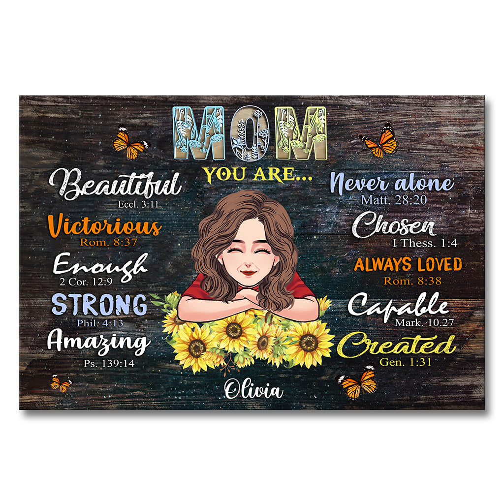 Mom You Are - Personalized Mother's Day Mother Canvas And Poster