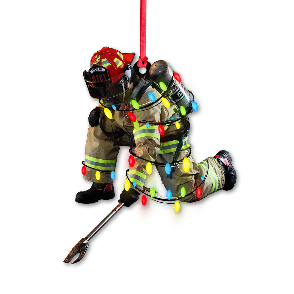 Feuerwehrmann für immer – Weihnachtsschmuck Feuerwehrmann (beidseitig bedruckt)