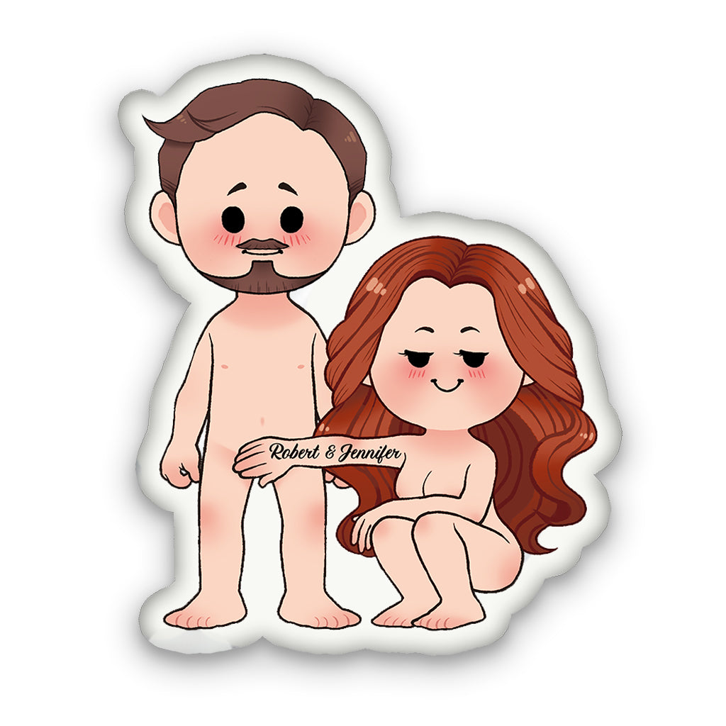 Ich liebe dich bis zum Mond und zurück – personalisiertes Kissen in Pärchenform