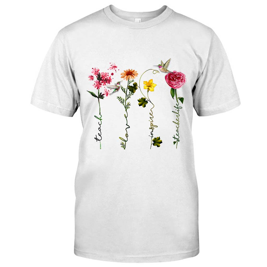 Lehren, Lieben, Inspirieren – Personalisiertes Lehrer-T-Shirt und Hoodie