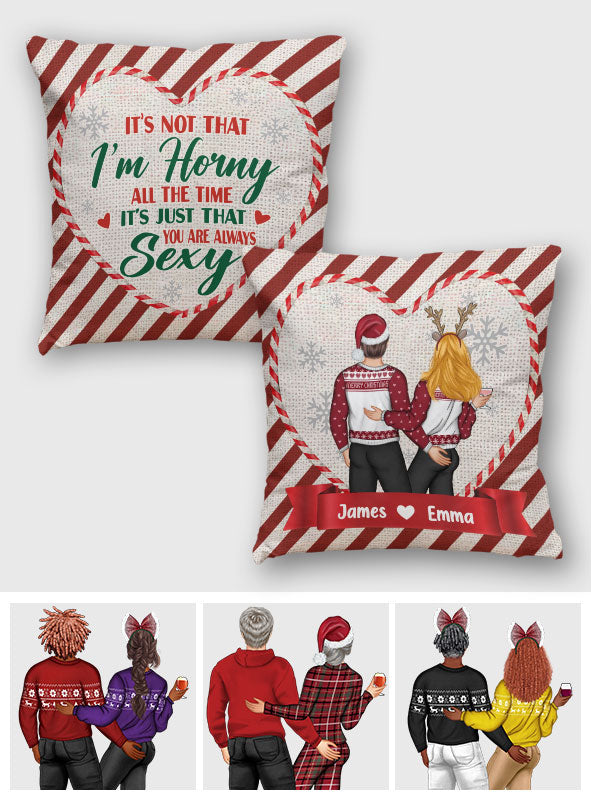 Du bist immer sexy – Geschenk für Ehemann, Ehefrau, Freund, Freundin – Personalisiertes Dekokissen