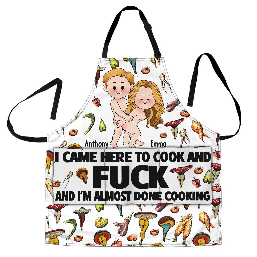 Ich bin hier, um zu kochen – personalisierte Schürze für Paare