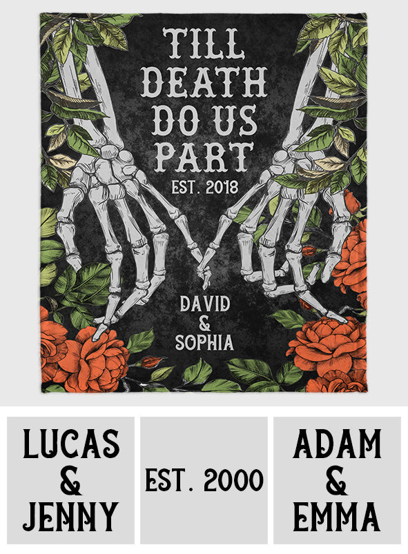 Bis dass der Tod uns scheidet – Personalisierte Totenkopfdecke