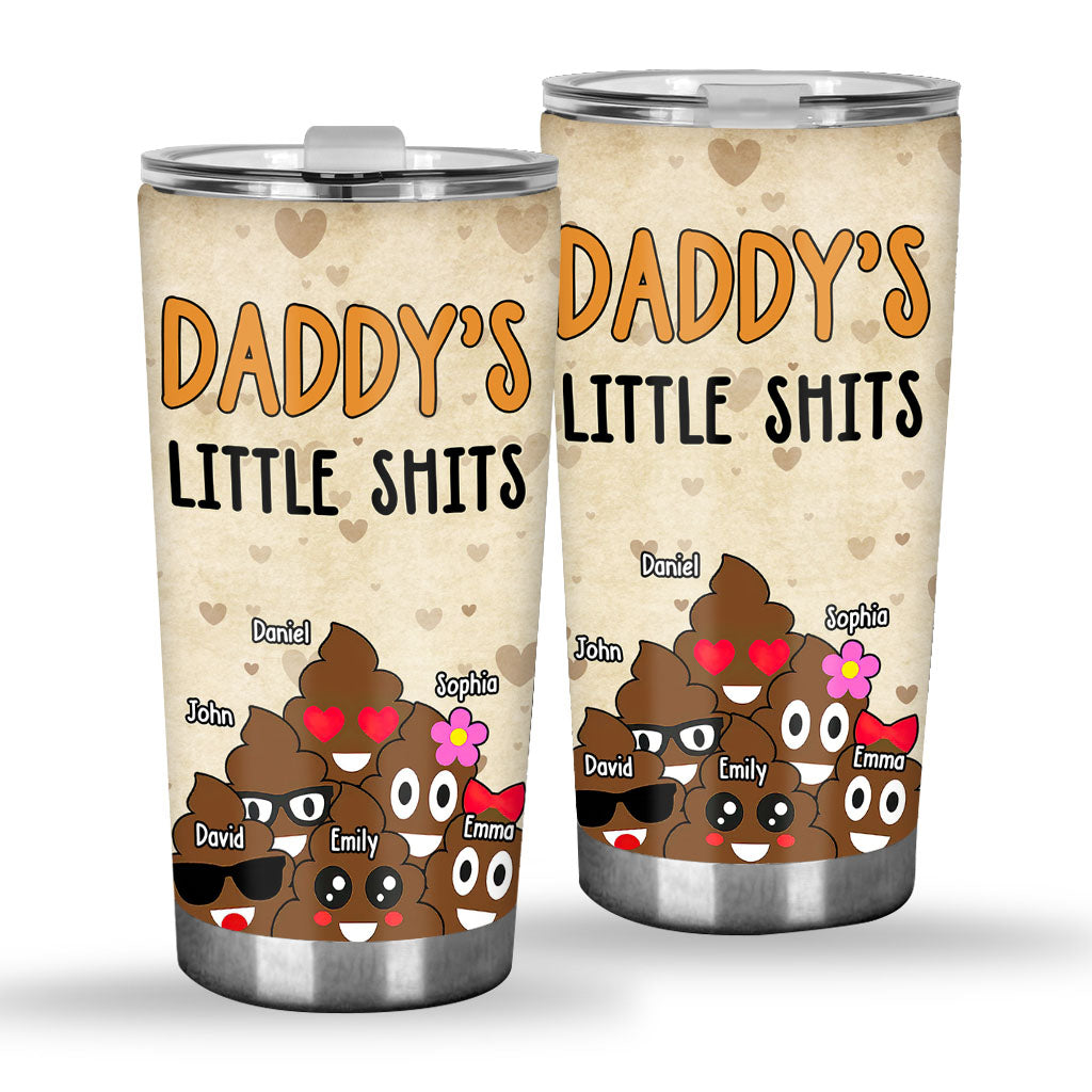 Papas kleine Lieblinge – Geschenk für Papa, Oma, Opa, Mama, Onkel, Tante – Personalisierter Trinkbecher