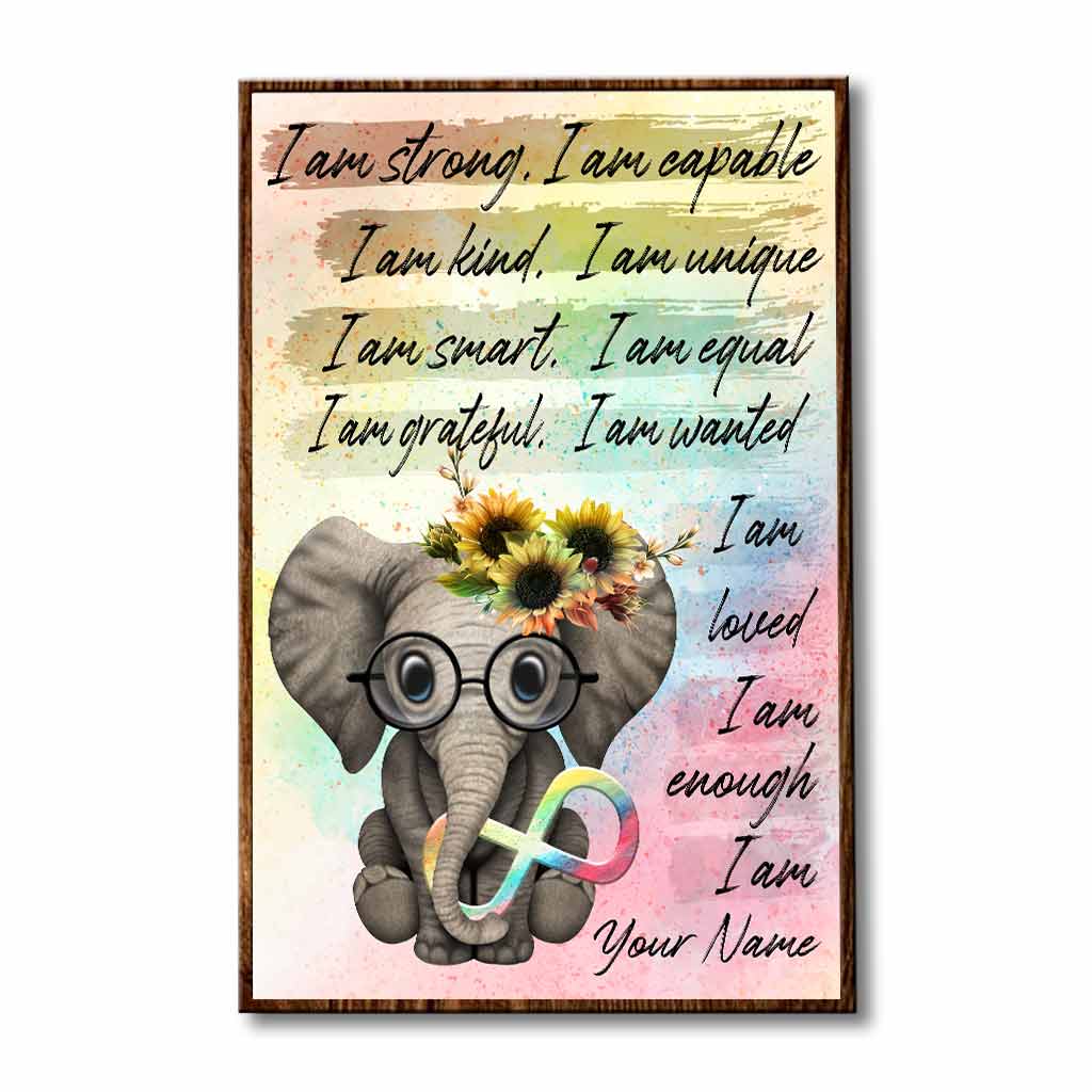 Ich bin genug – Personalisiertes Poster zur Aufklärung über Autismus