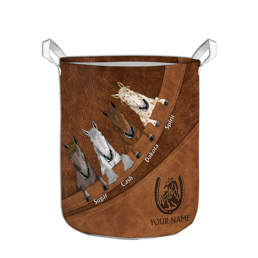 Liebe zum Pferd – Personalisierter Pferde-Aufbewahrungskorb