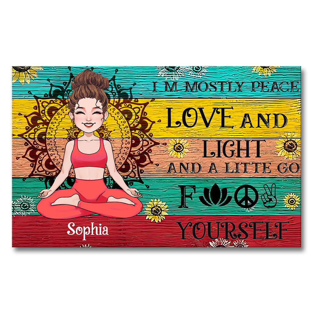 Ich bin – Personalisierte Yoga-Leinwand und Poster