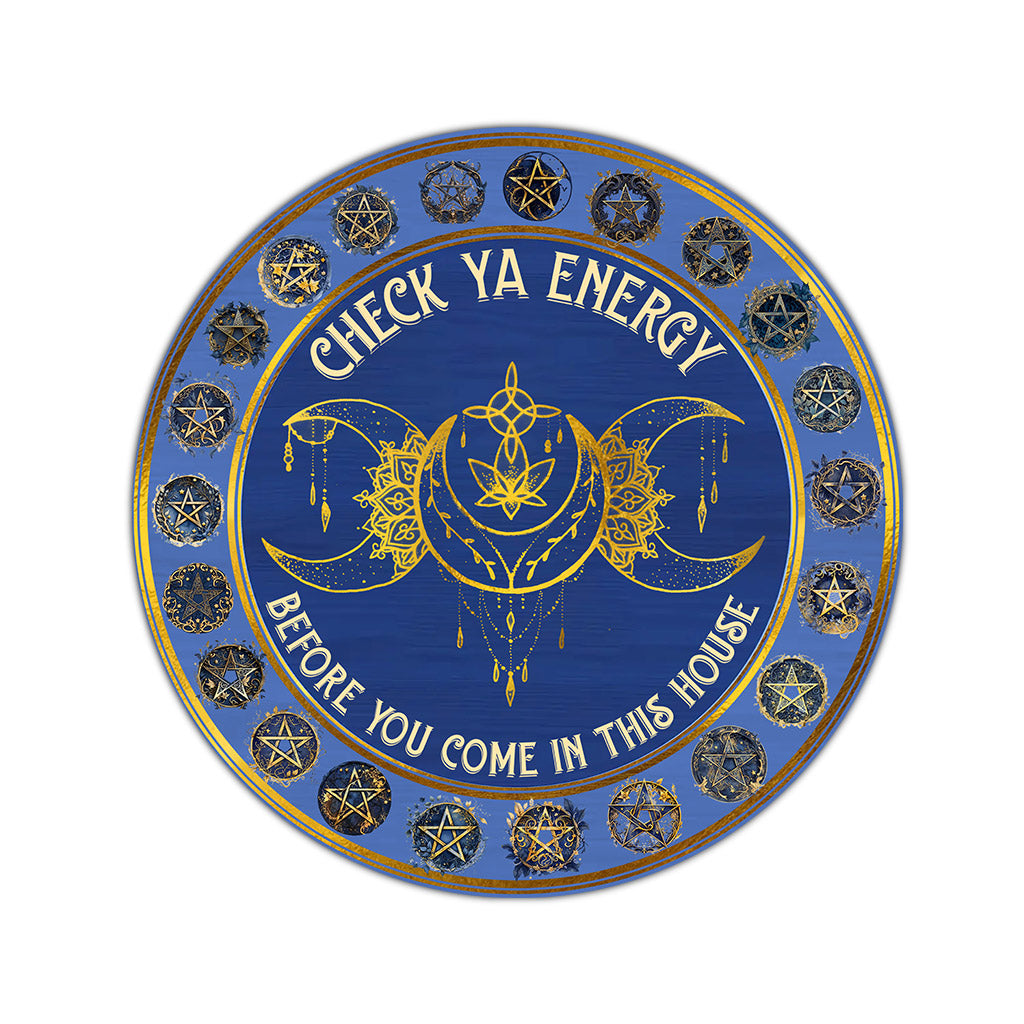 Überprüfe deine Energie – Hexen-Rundteppich