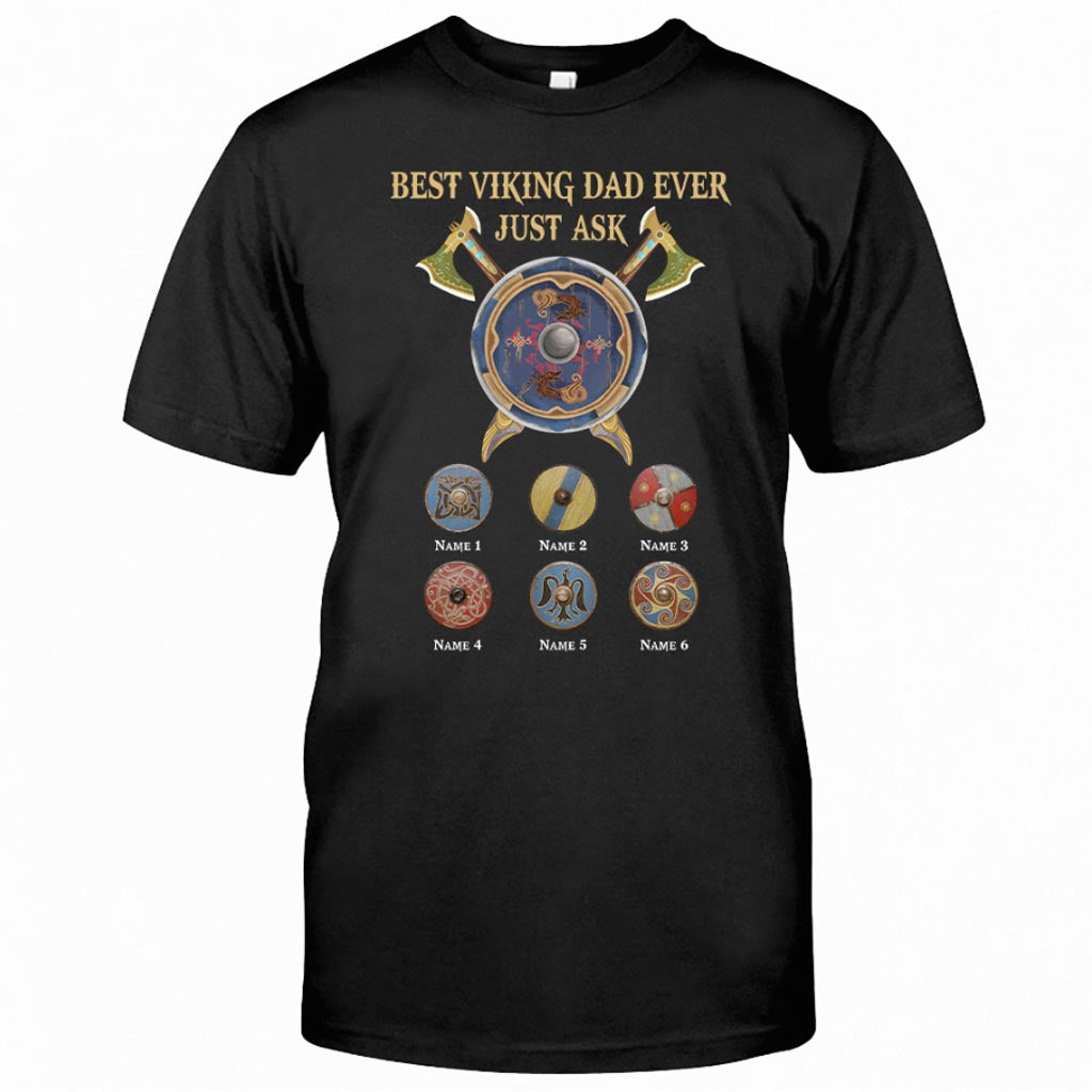 Best Viking Dad Ever - Viking Personalized T-shirt and Hoodie