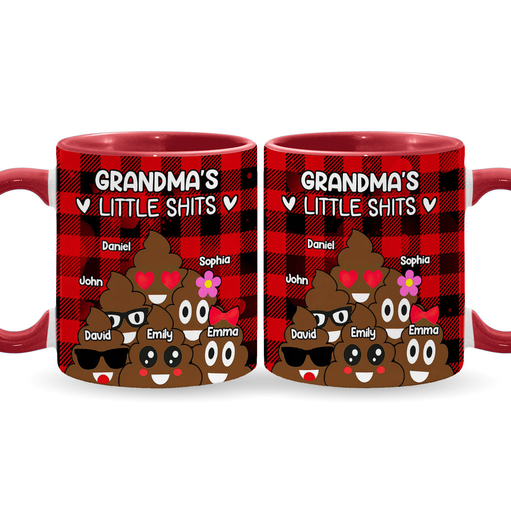 Personalisierte Tasse mit Oma-Akzent für Omas/Opas/Vaters/Mamas kleine Lieblinge