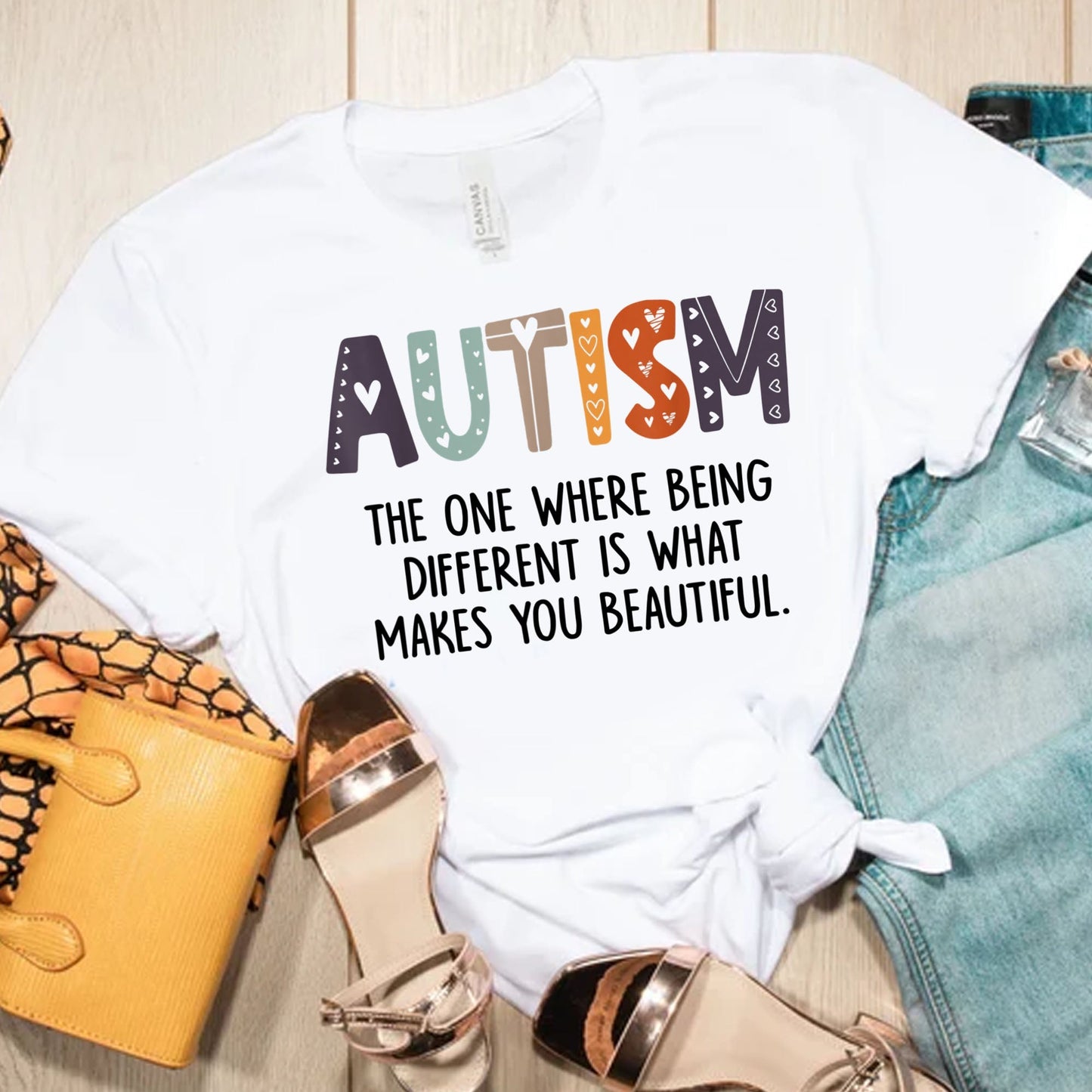 Was macht dich schön? T-Shirt und Hoodie zur Sensibilisierung für Autismus 0523