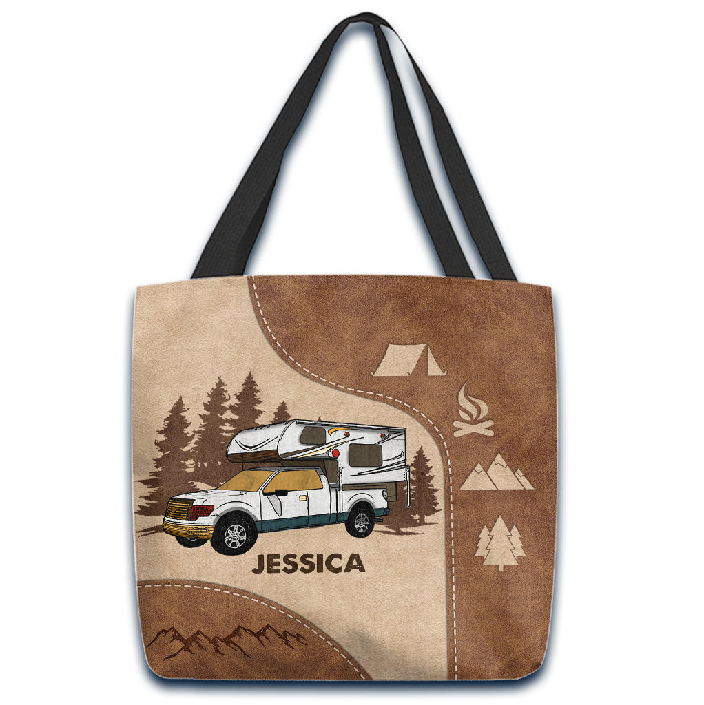 Happy Camper - Personalized Camping Tote Bag