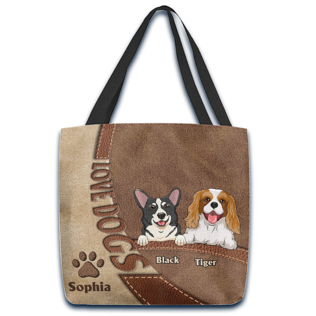 Love DogCat - Personalized Dog Tote Bag