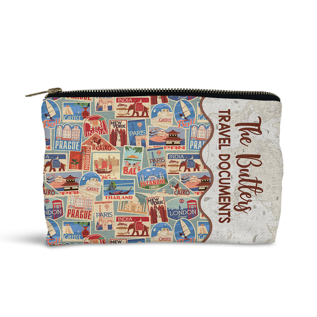 Familienreisedokumente – personalisierte Reisetasche