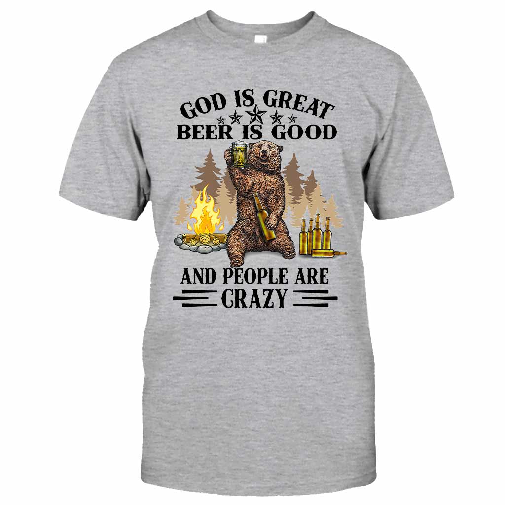 God Is Great Beer Is Good - Camping T-shirt and Hoodie 112021