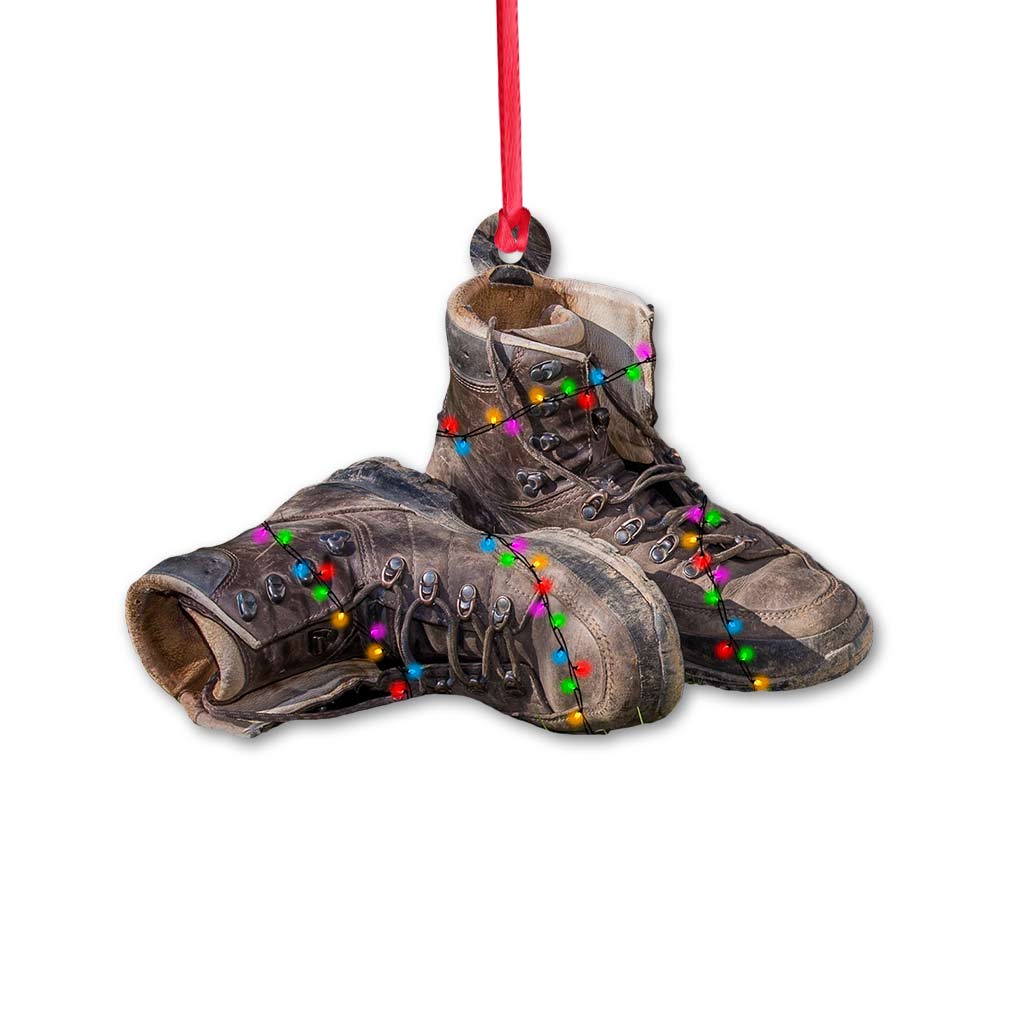 Campingartikel-Kollektion – Weihnachts-Camping-Ornament (beidseitig bedruckt)