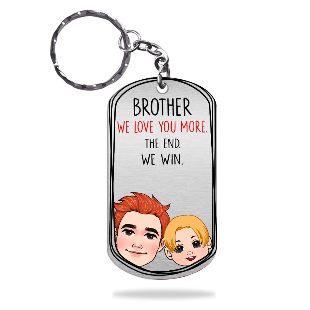 Papa, ich hab dich lieb! – Geschenk für Papa, Oma, Opa, Mama, Onkel, Tante – Personalisierter Edelstahl-Schlüsselanhänger