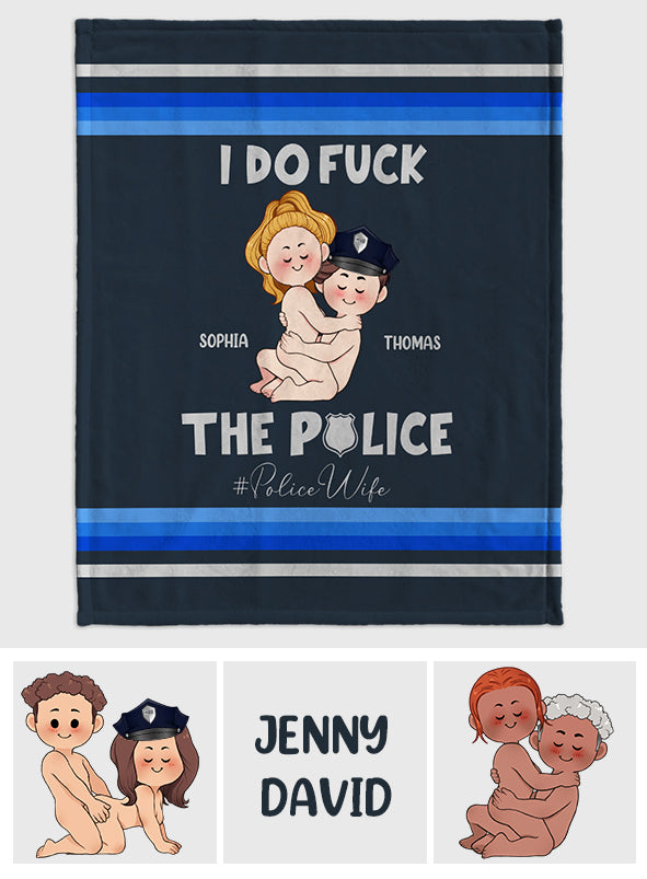 Ich liebe die Polizei – Personalisierte Pärchendecke