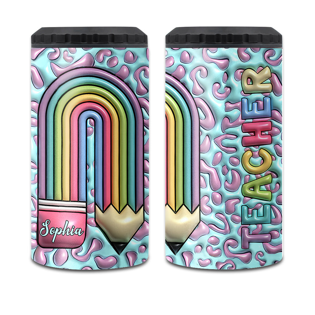 Lehrerleben – Personalisierter Getränkekühler für Lehrer