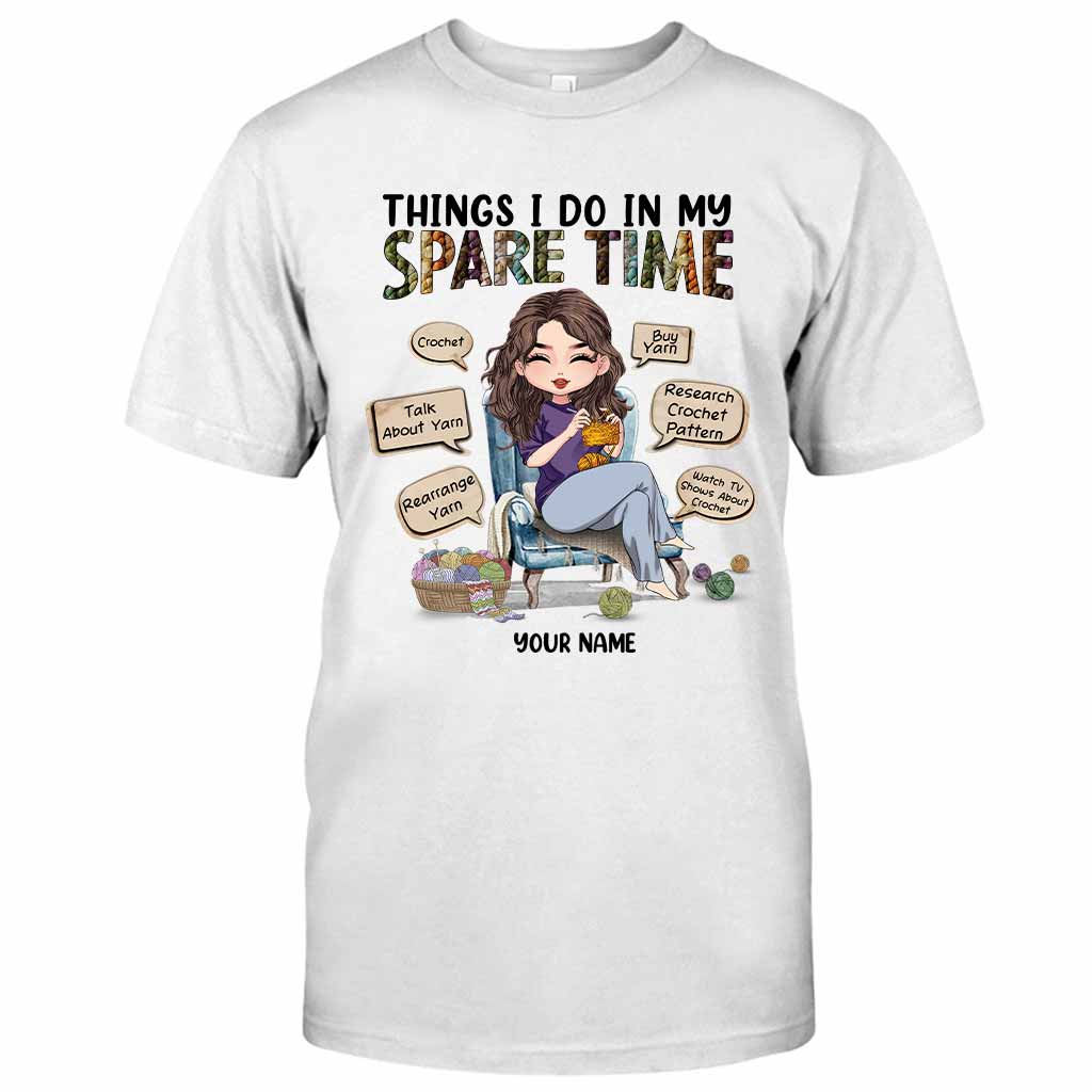 Was ich in meiner Freizeit mache – Personalisiertes Häkel-T-Shirt und Hoodie