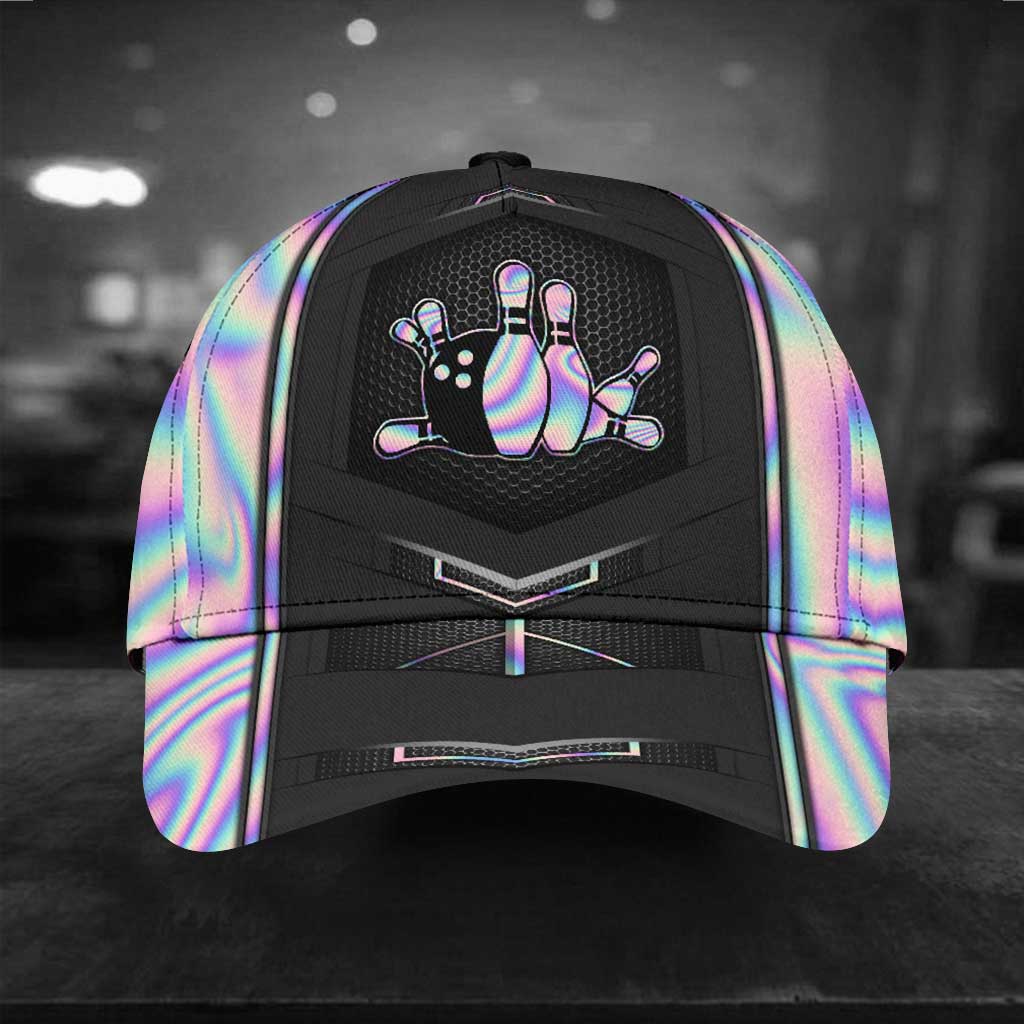 Love Bowling Cap With Printed Vent Holes