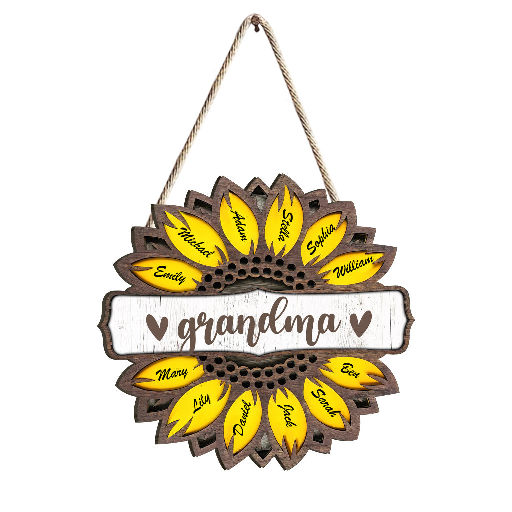 Grandma - Personalized Mother's Day Grandma Wood Sign