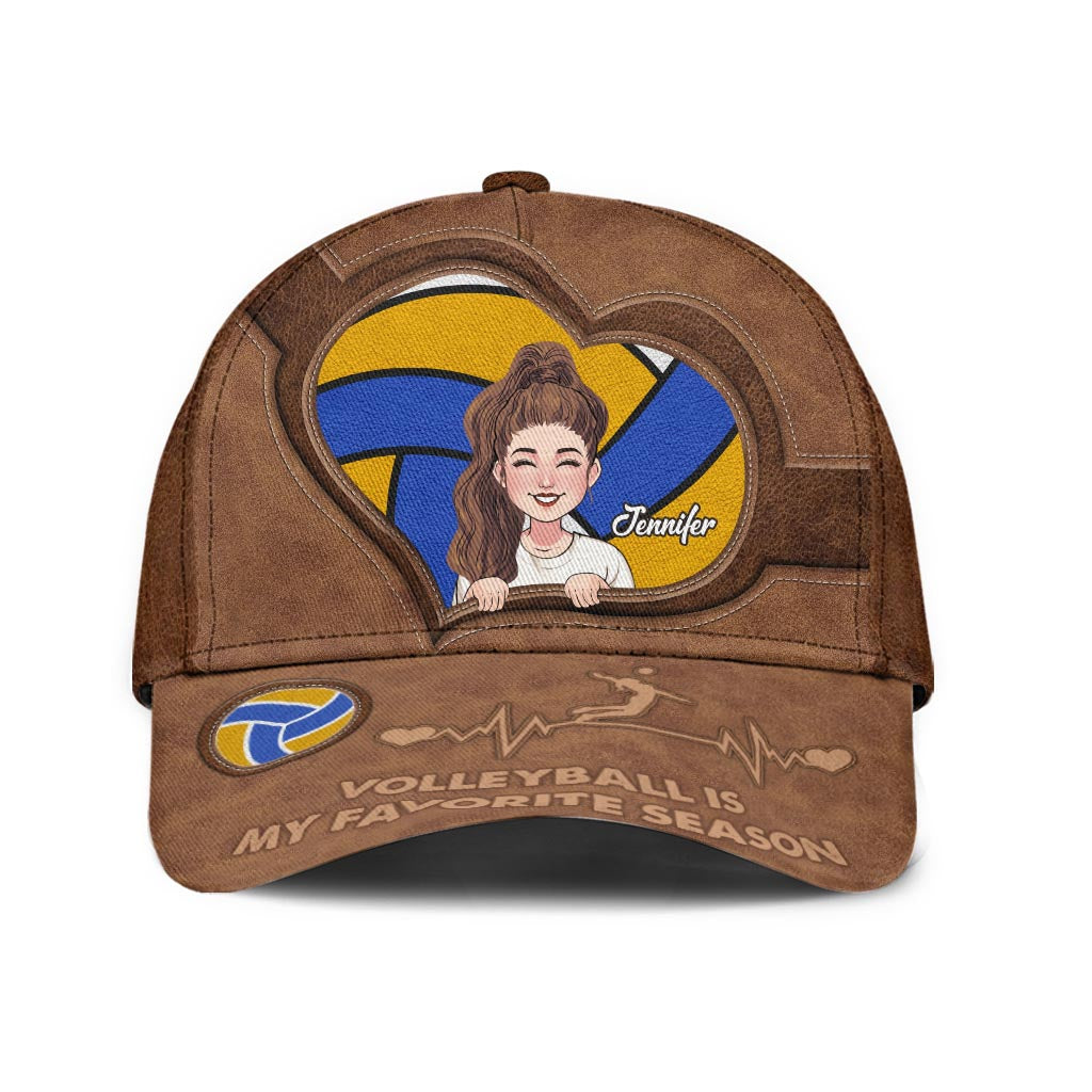 Volleyball ist meine Lieblingssaison – Personalisierte Volleyball Classic Cap