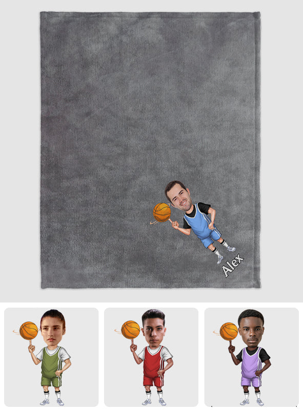 Love Sports - Personalized Basketball Blanket