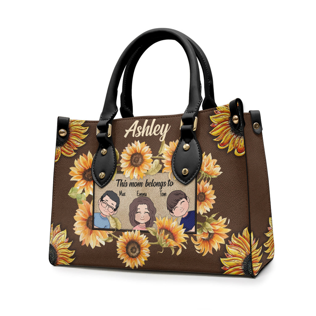 Diese Oma gehört zu - Personalisierte Mutter-Lederhandtasche