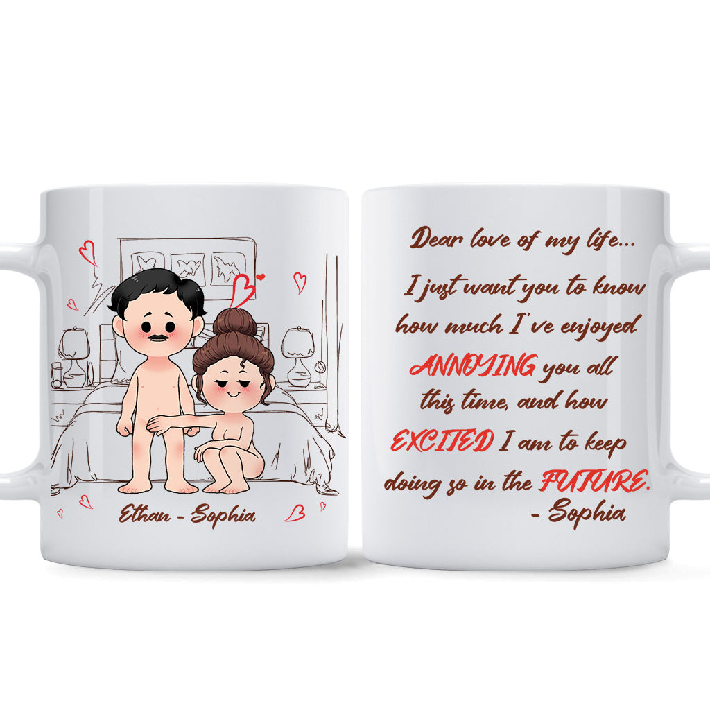 Liebling meines Lebens – Personalisierte Tasse für Paare