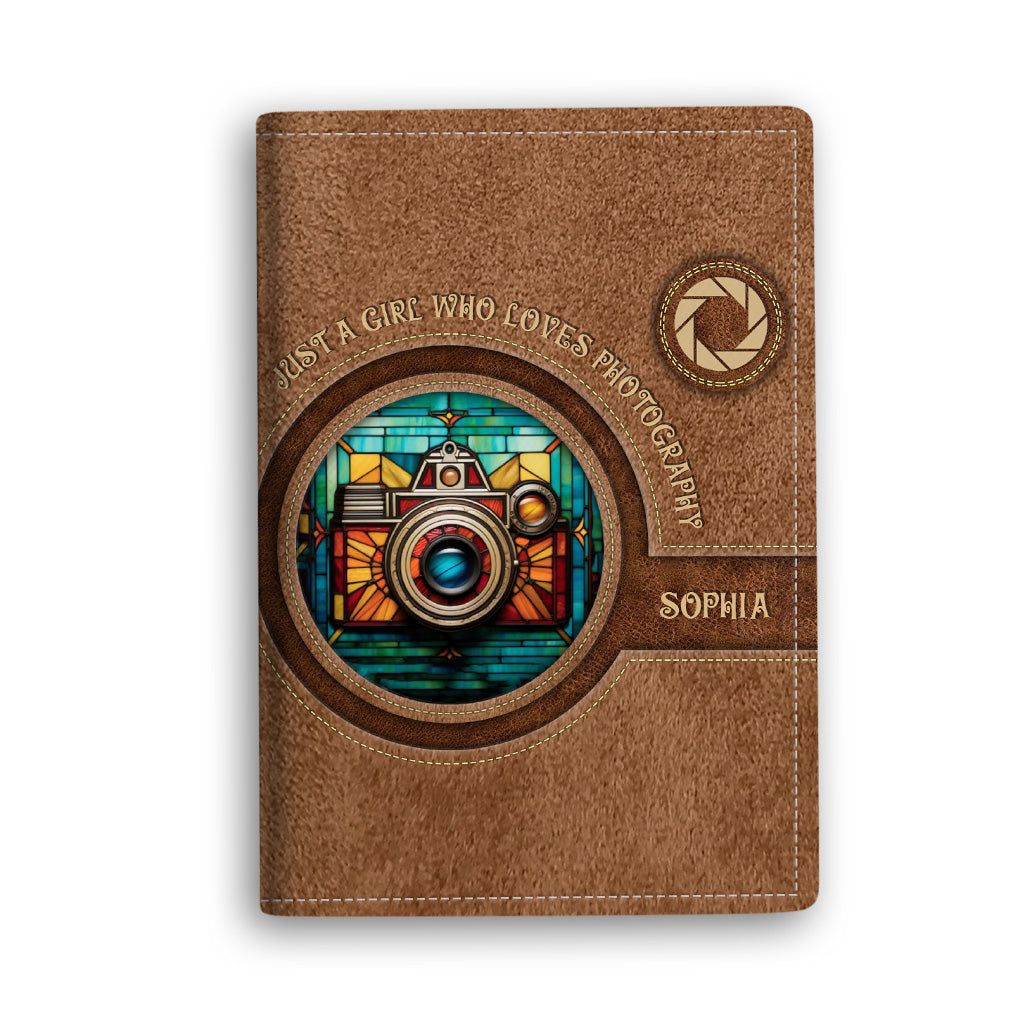 Just A Girl Who Loves Photography - Personalized Photography Passport Holder