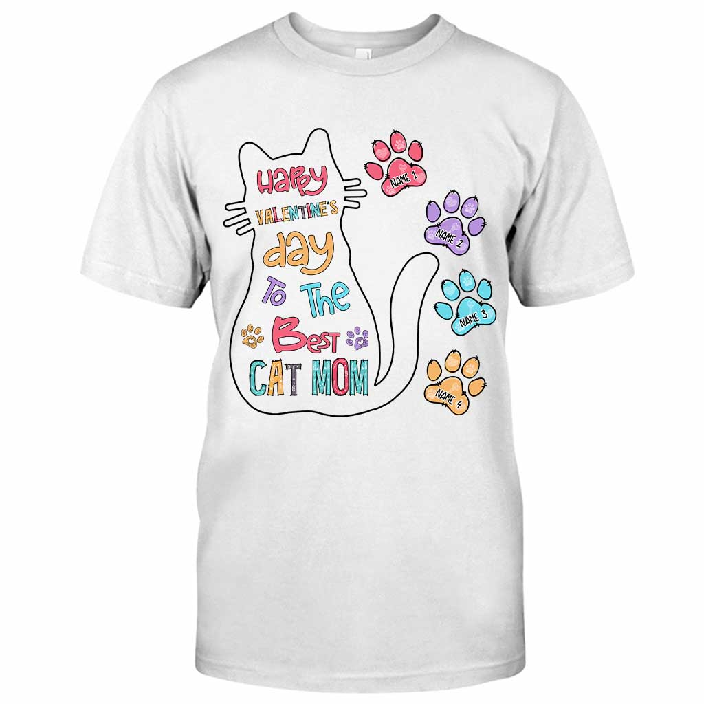 Katzenmama-Leben ist schöner mit Katzen – Personalisiertes Katzen-T-Shirt und Hoodie