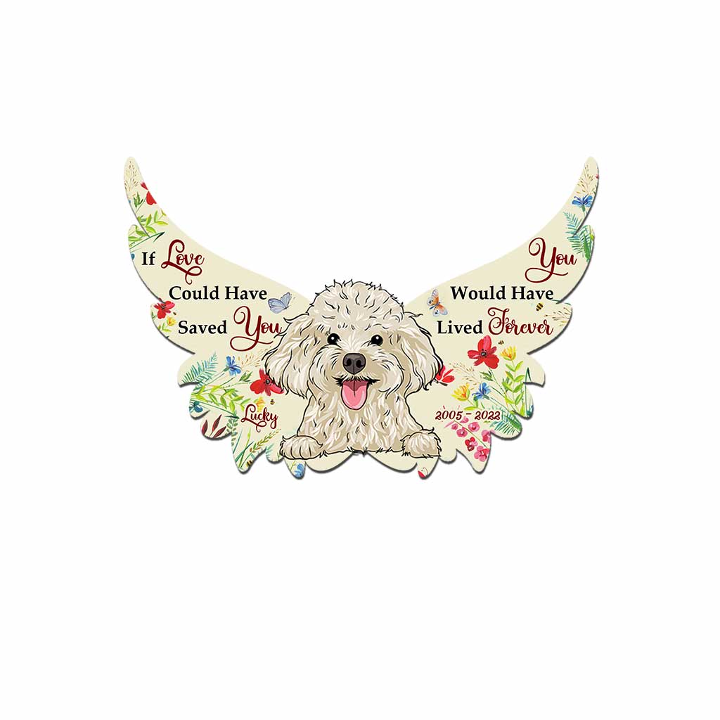 Wenn Liebe dich hätte retten können, hättest du ewig gelebt – personalisiertes Metallschild mit Hundemotiv