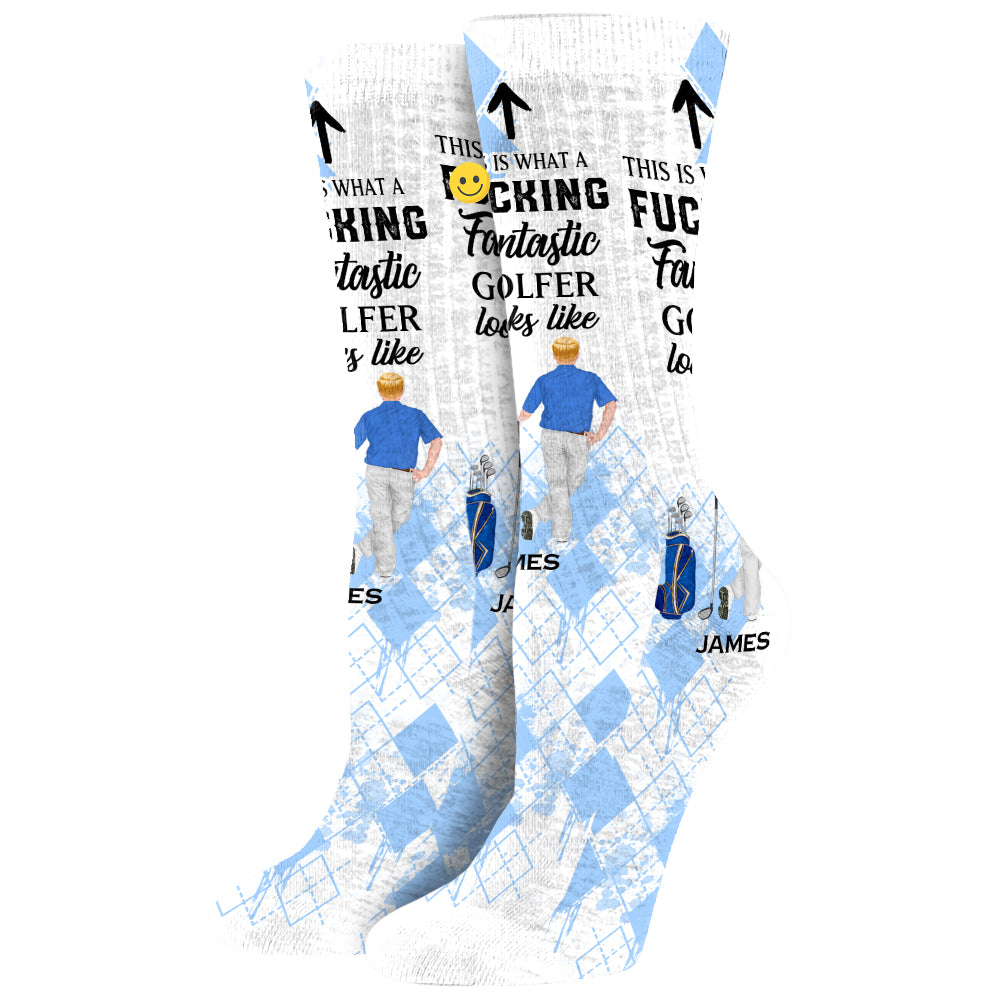 So sieht ein fantastischer Golfer aus – personalisierte Golfsocken