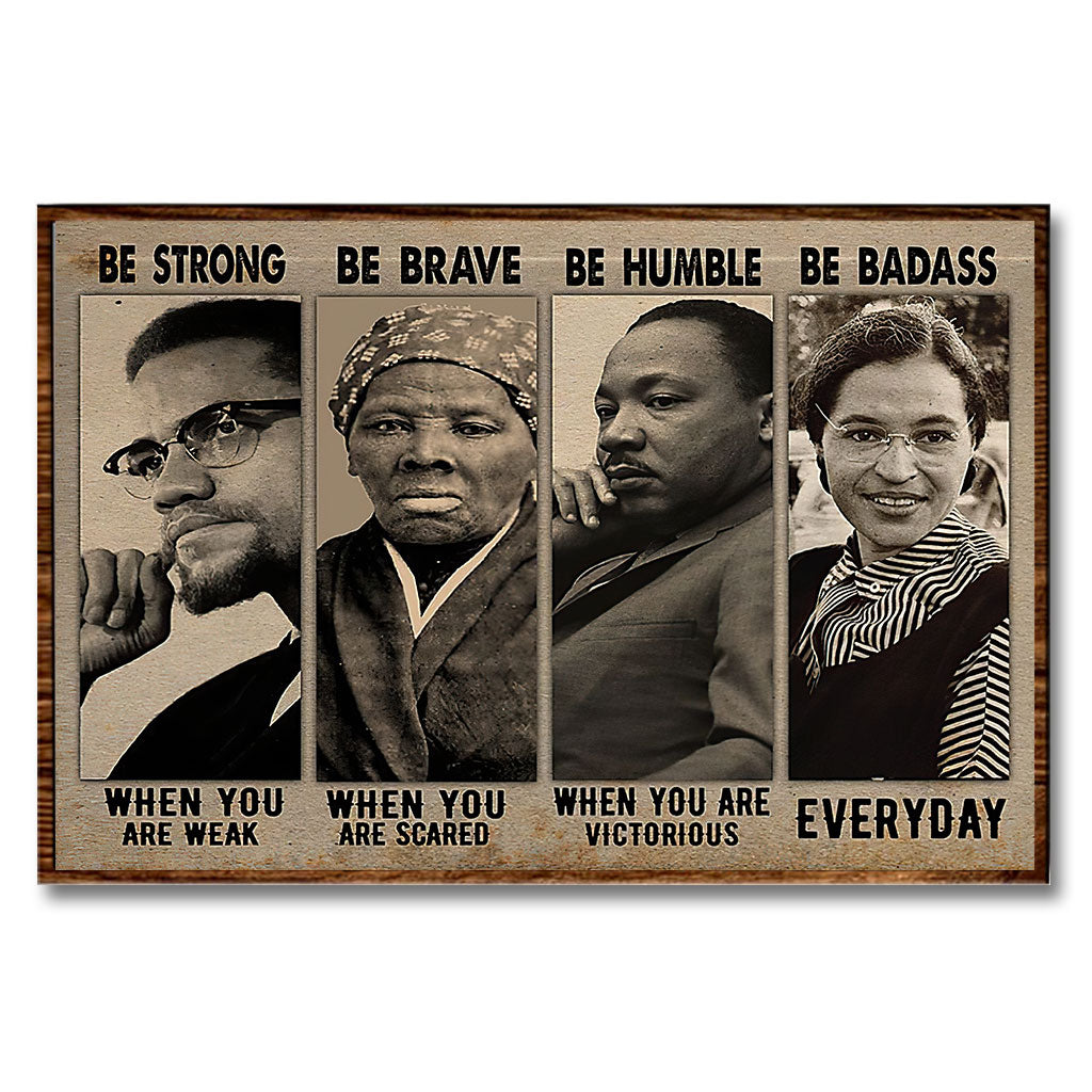 Sei stark – Poster für Afroamerikaner
