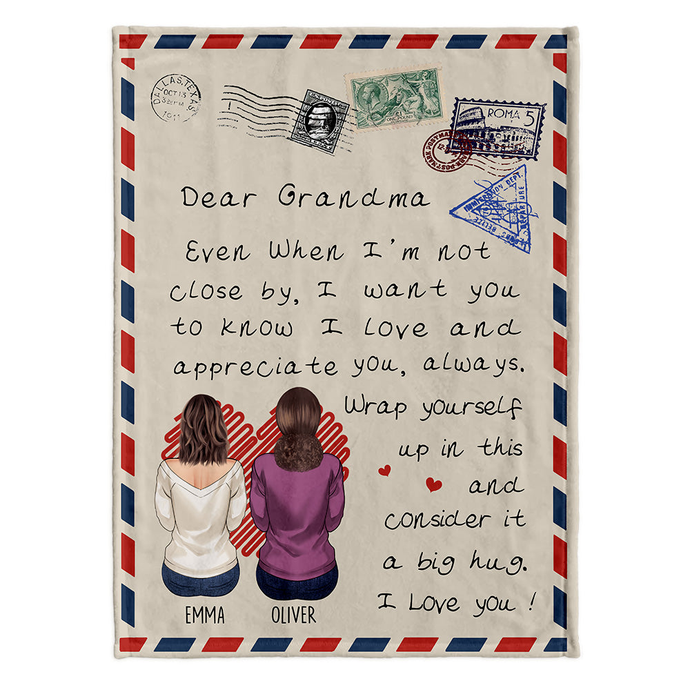 Dear Dad - Gift for dad, grandma, grandpa, mom, uncle, aunt, son, daughter, brother, sister, granddaughter, grandson, husband, wife, boyfriend, girlfriend, friend - Personalized Blanket