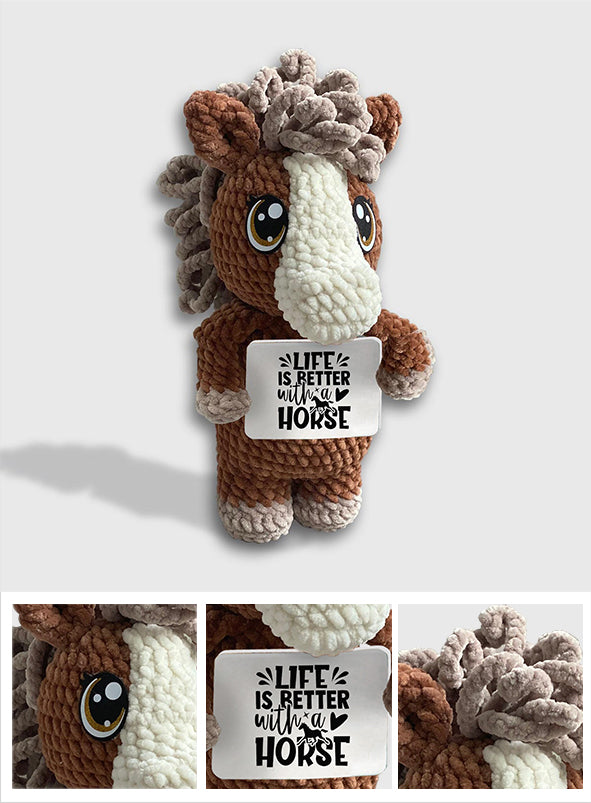 Love Horses - Horse Hand Knitted Figurine