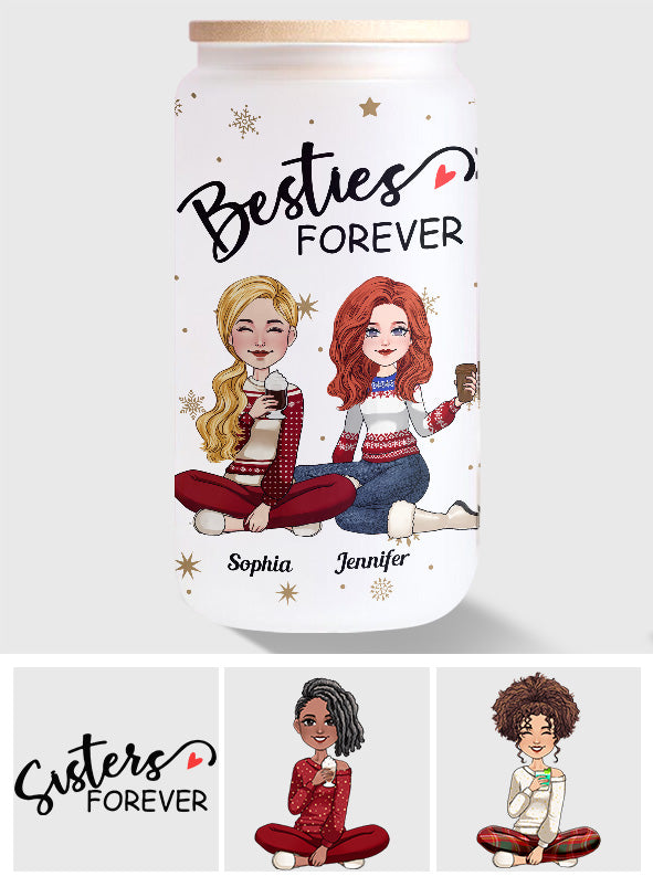 Bestie Forever - Personalized Bestie Can Glass