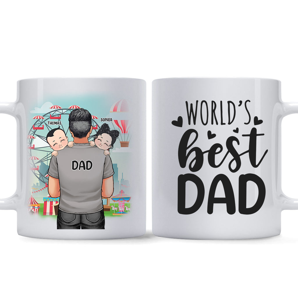 Bester Papa aller Zeiten – Geschenk für Papa, Opa, Onkel, Ehemann – Personalisierte Tasse