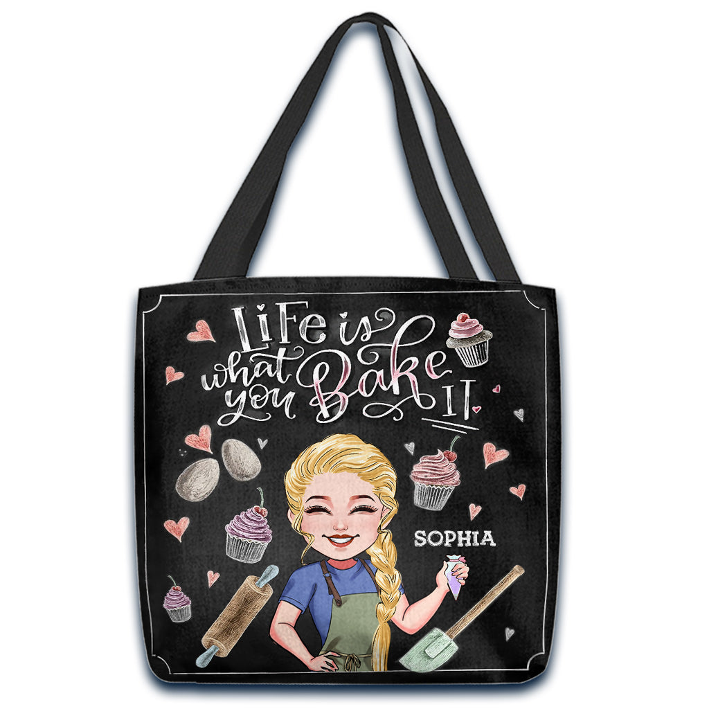 Das Leben ist, was du daraus backst – personalisierte Backtasche